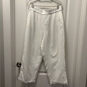 White Gauzy Summer Pants